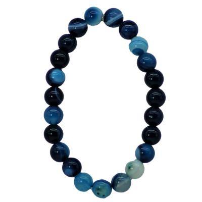 BRACELET AGATE BLEU