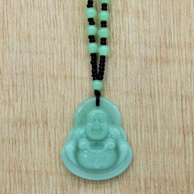 PENDENTIF BOUDDHA JADE 4 CM CLAIR