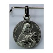 MEDAILLE STE THERESE 18 MM ARGENTE